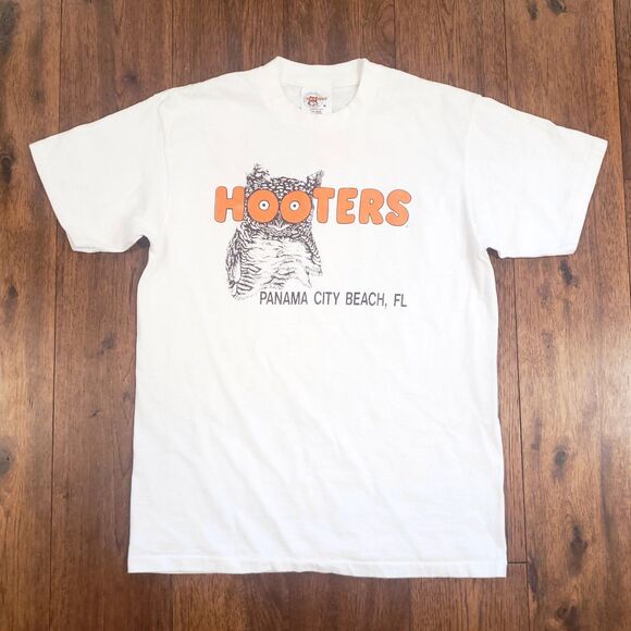 Hooters Other - Vintage Hooters Panama City Beach T-Shirt Adult M White Made In USA